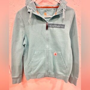 Carhartt Teal Zip Up Jacket